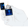 Zippo Lava Lamp 48675 — матовая зажигалка Black Light