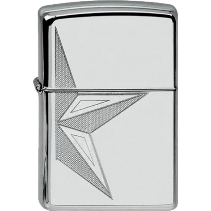 Зажигалка Zippo Classic 250 Half Star, серебристая