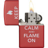 Зажигалка Zippo Classic 28671, красная матовая
